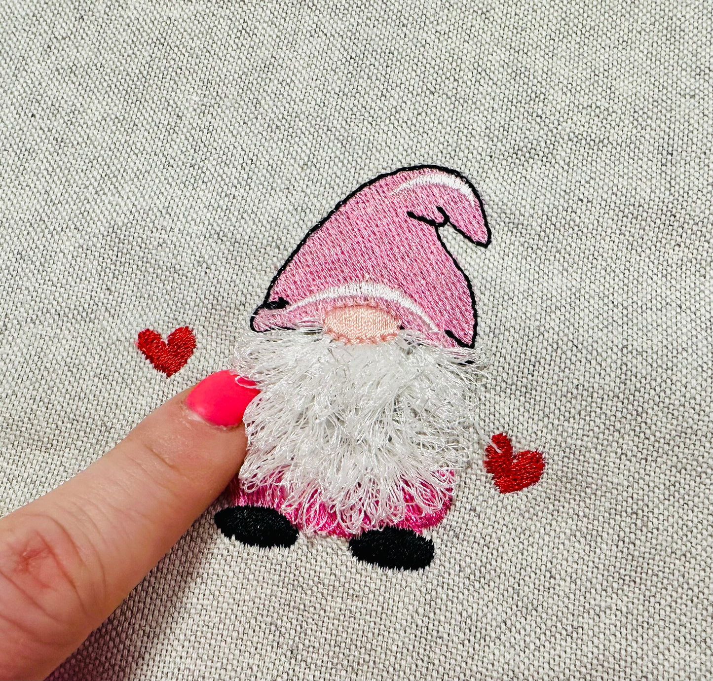Single Mini Gnome Fringed Beard