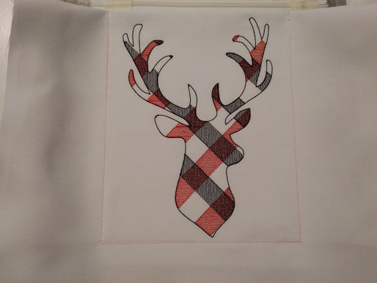 Gingham Plaid Patterned Cow