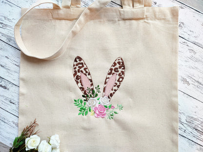 Adorable Easter Bunny Head Leopard Spots