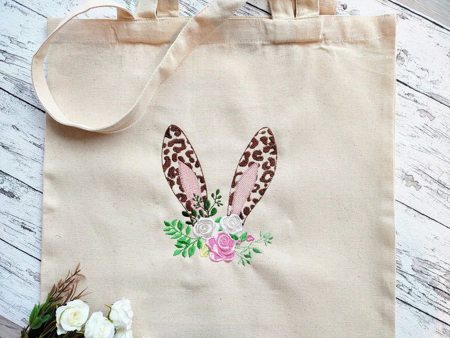 Adorable Easter Bunny Head Leopard Spots