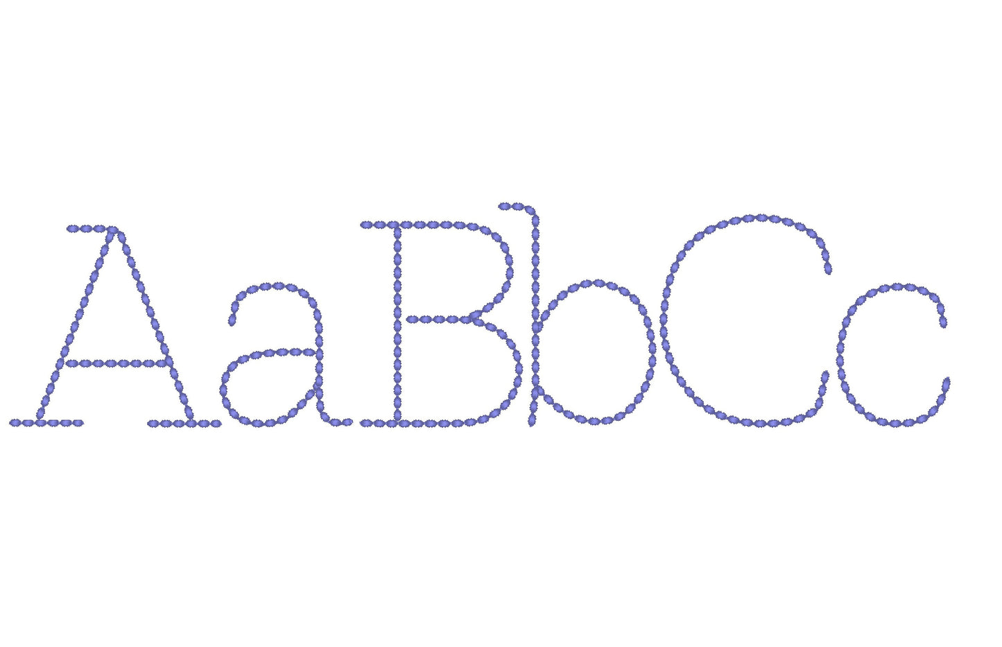 Hand Stitch Effect Font Nolan