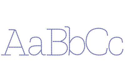 Hand Stitch Effect Font Nolan