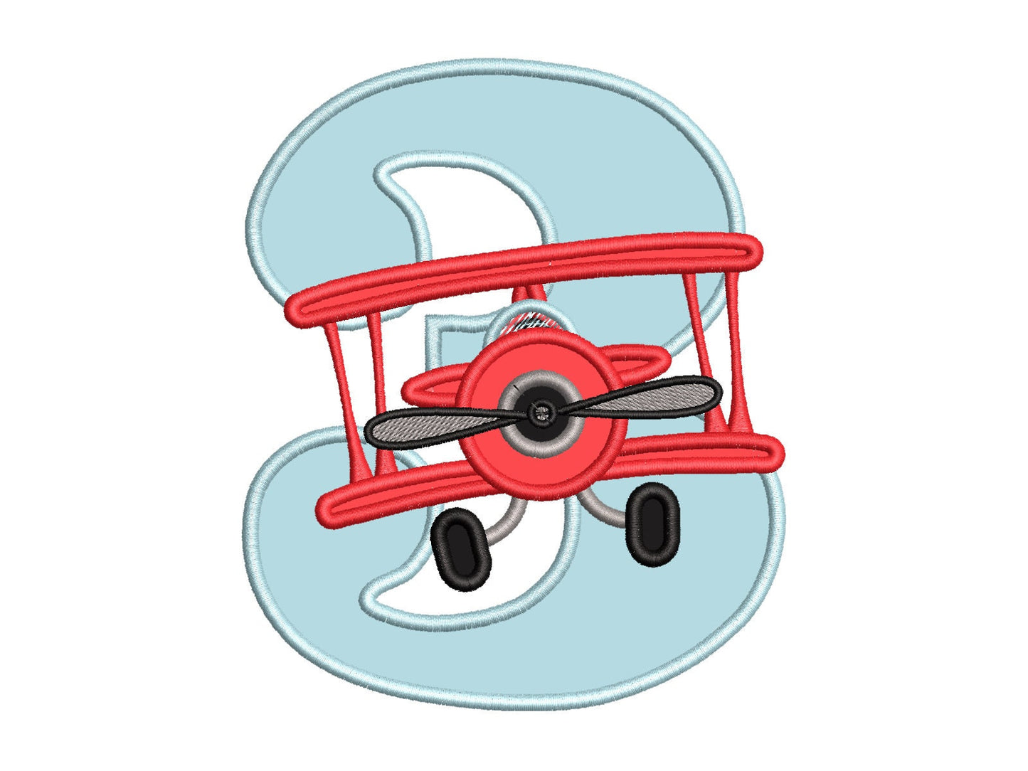 Airplane Birthday Number 3 Three