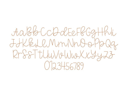 Sweetcake Script Font Hand Stitch Effect