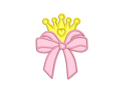 Bow and Princess Crown Diadem Tiara