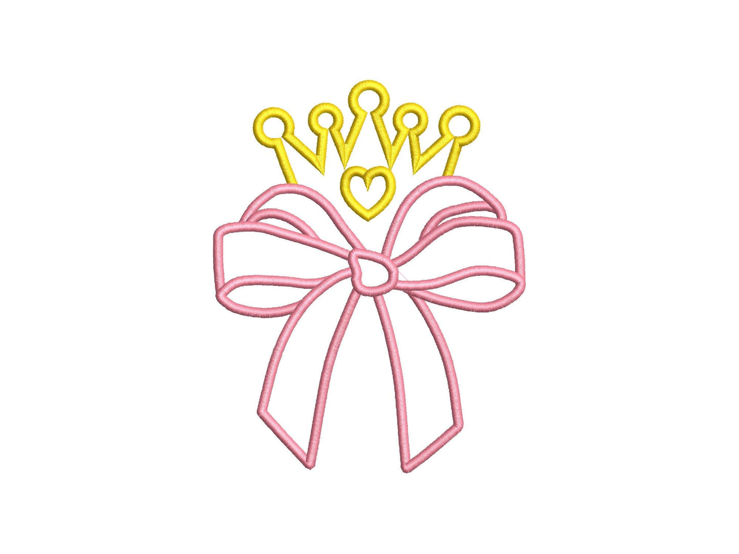 Bow and Princess Crown Diadem Tiara