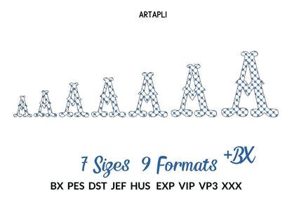 Classy Patterned Fishtail Font