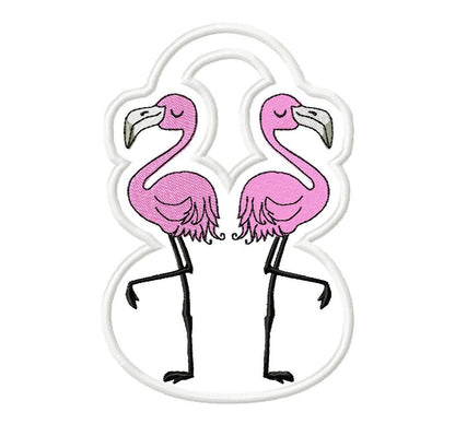 Flamingo Towel Hanging Hole Topper