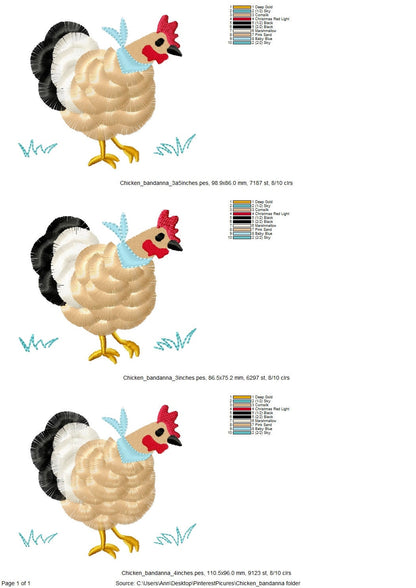 Fringed Chicken with Bandanna