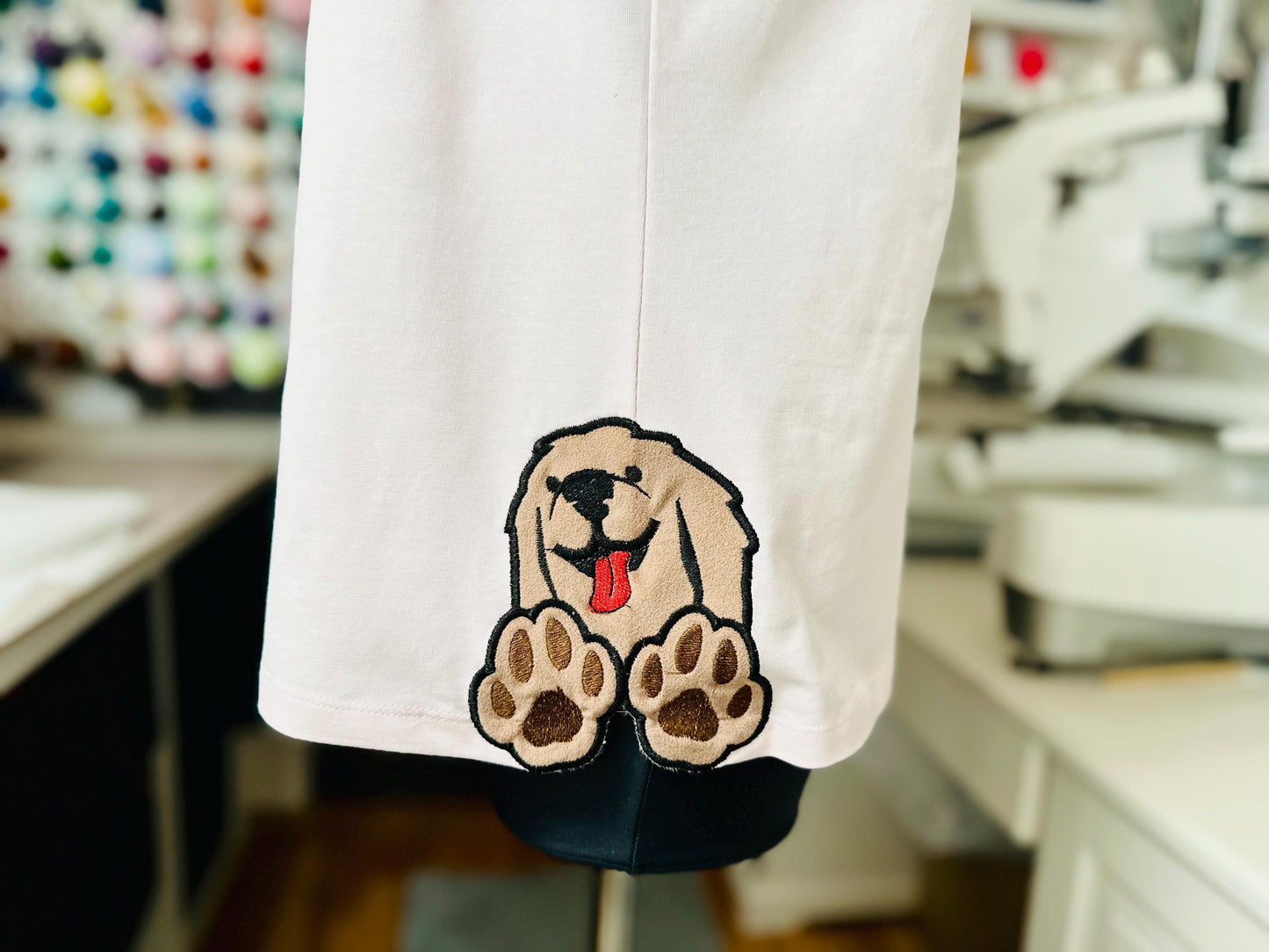 Awesome Dog Puppy Paw Applique