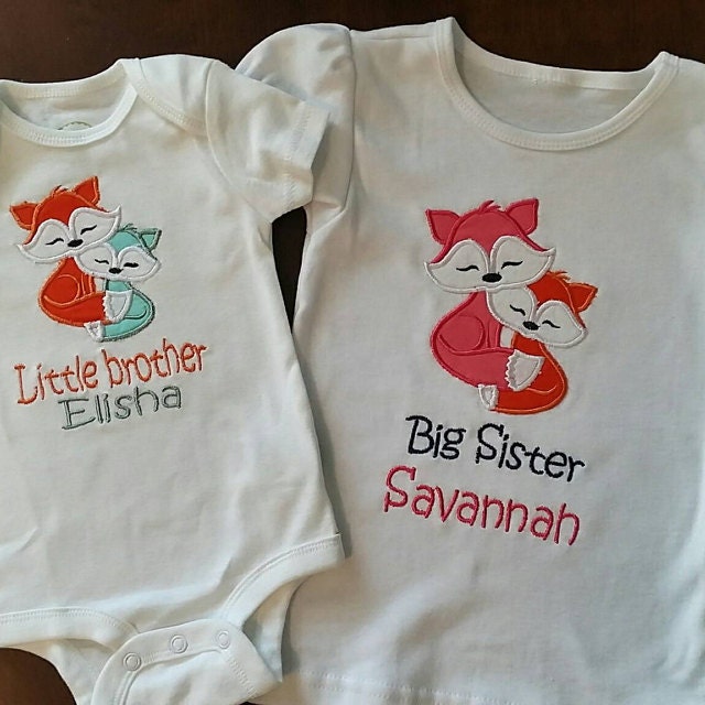 Little Fox And Fox Mom Applique