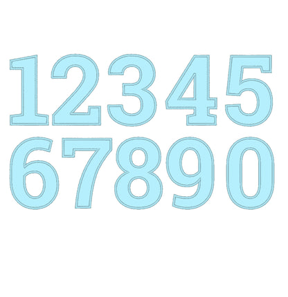 Nice Wide Satin Stitch Number Applique