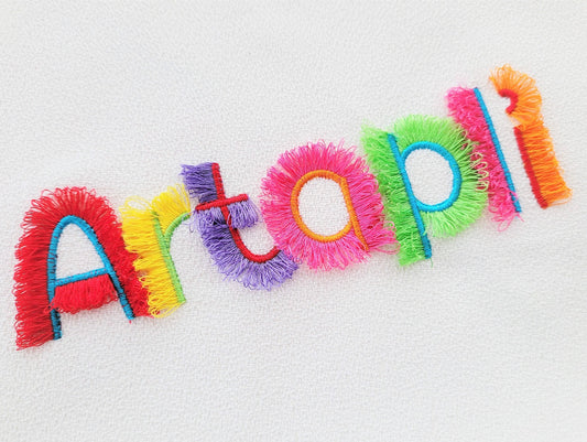 Cute Side Fringed Font