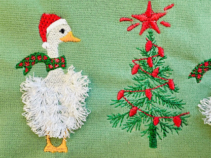 Fringed Christmas Goose Duck