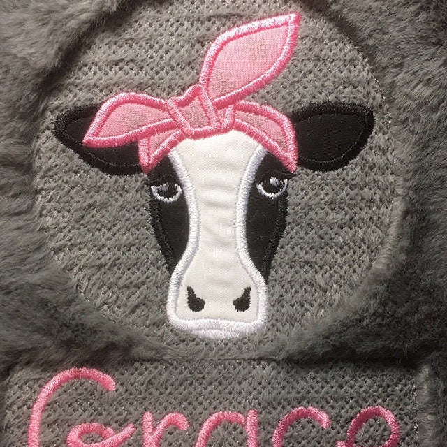 Cow Face Applique