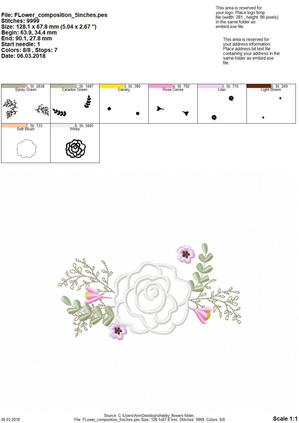 Shabby Chic Floral Rose Bouquet