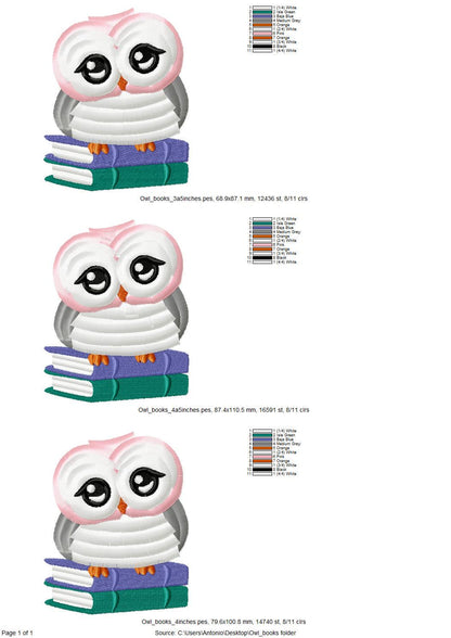 Cute Fringed Owl Reading Book