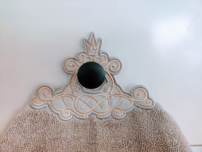 Elegant Wedding Towel Hanging Hole Topper