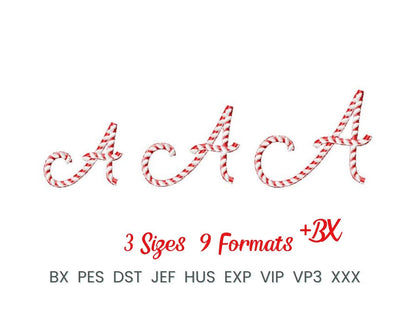 Retro Christmas Candy Cane Mini Font