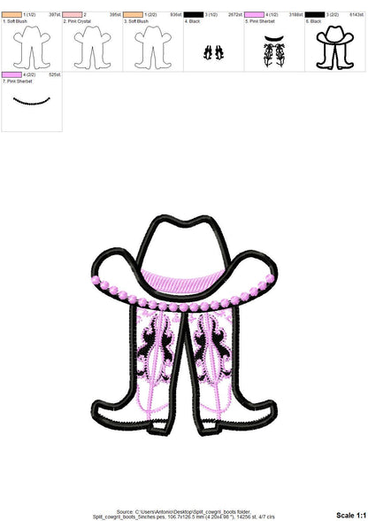Cowgirl Cowboy Boots And Hat