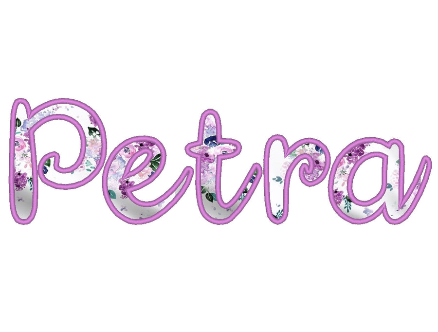 Petra Handwritten Font Applique