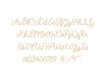 Light Stitch Chain Handwritten Script Font