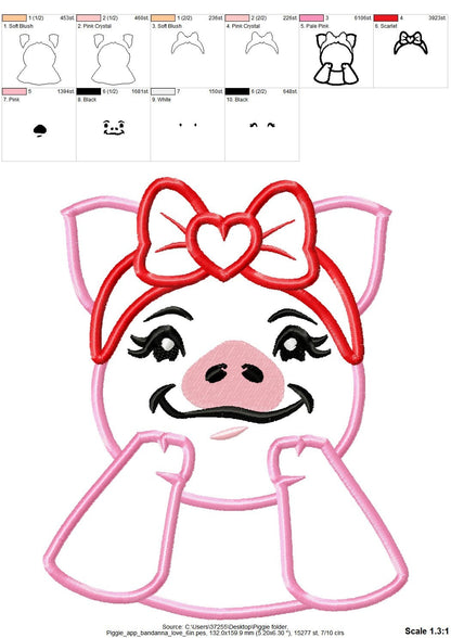 Mrs Piggy Piggie with Bandanna