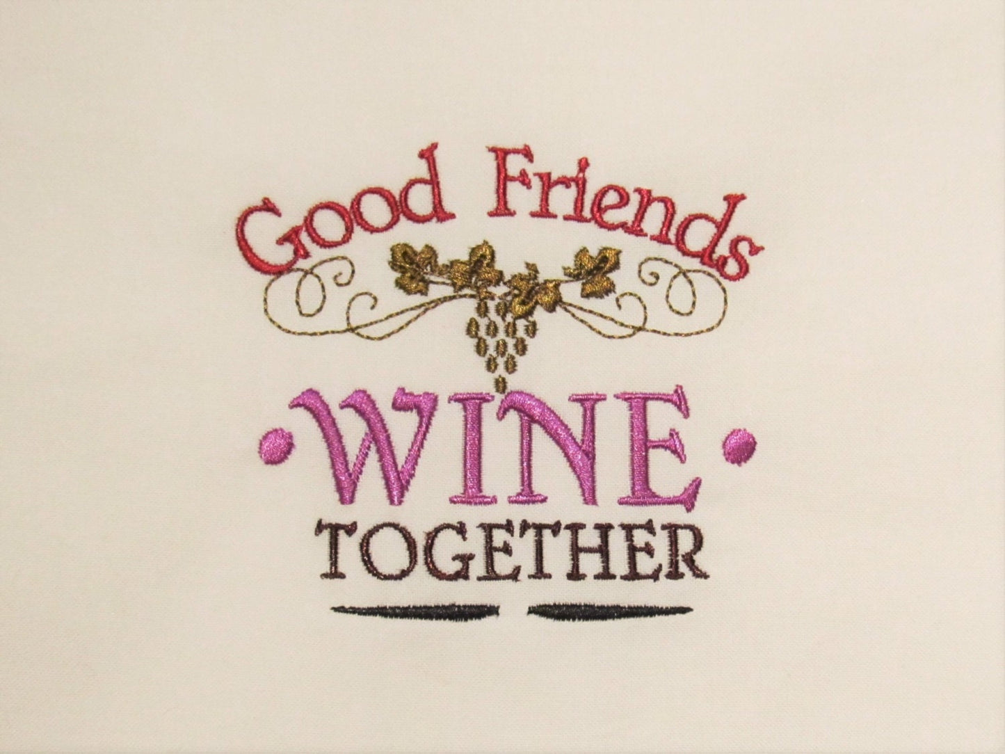 Wine And Friends Saying Set