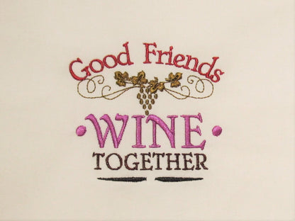 Wine And Friends Saying Set