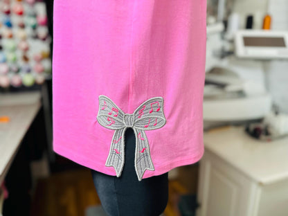Music Notes Bow Applique