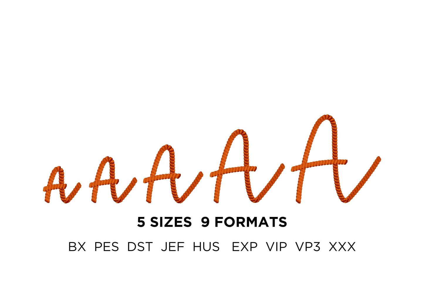 Rope Stitch Font Rodeo Horse