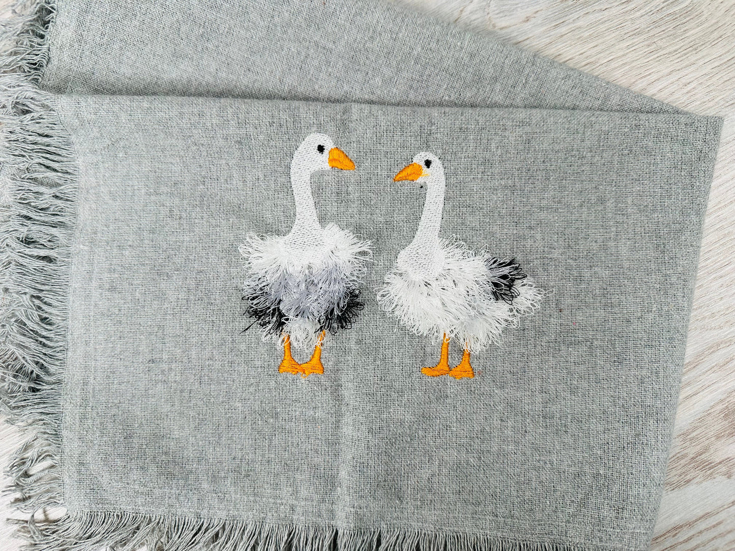 Fringed Farm Goose Duck Set of 2