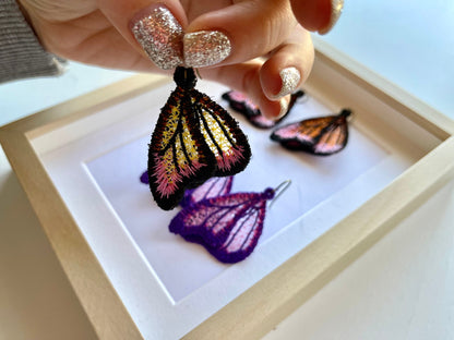 Butterfly Wings Lace Earrings