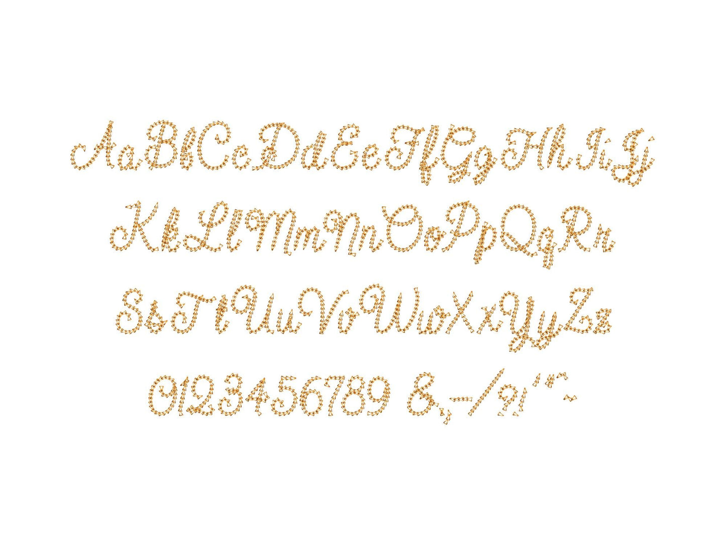 Light Stitch Chain Handwritten Script Font