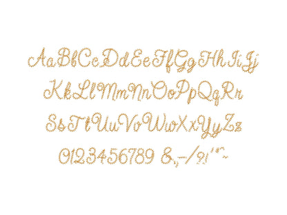 Light Stitch Chain Handwritten Script Font