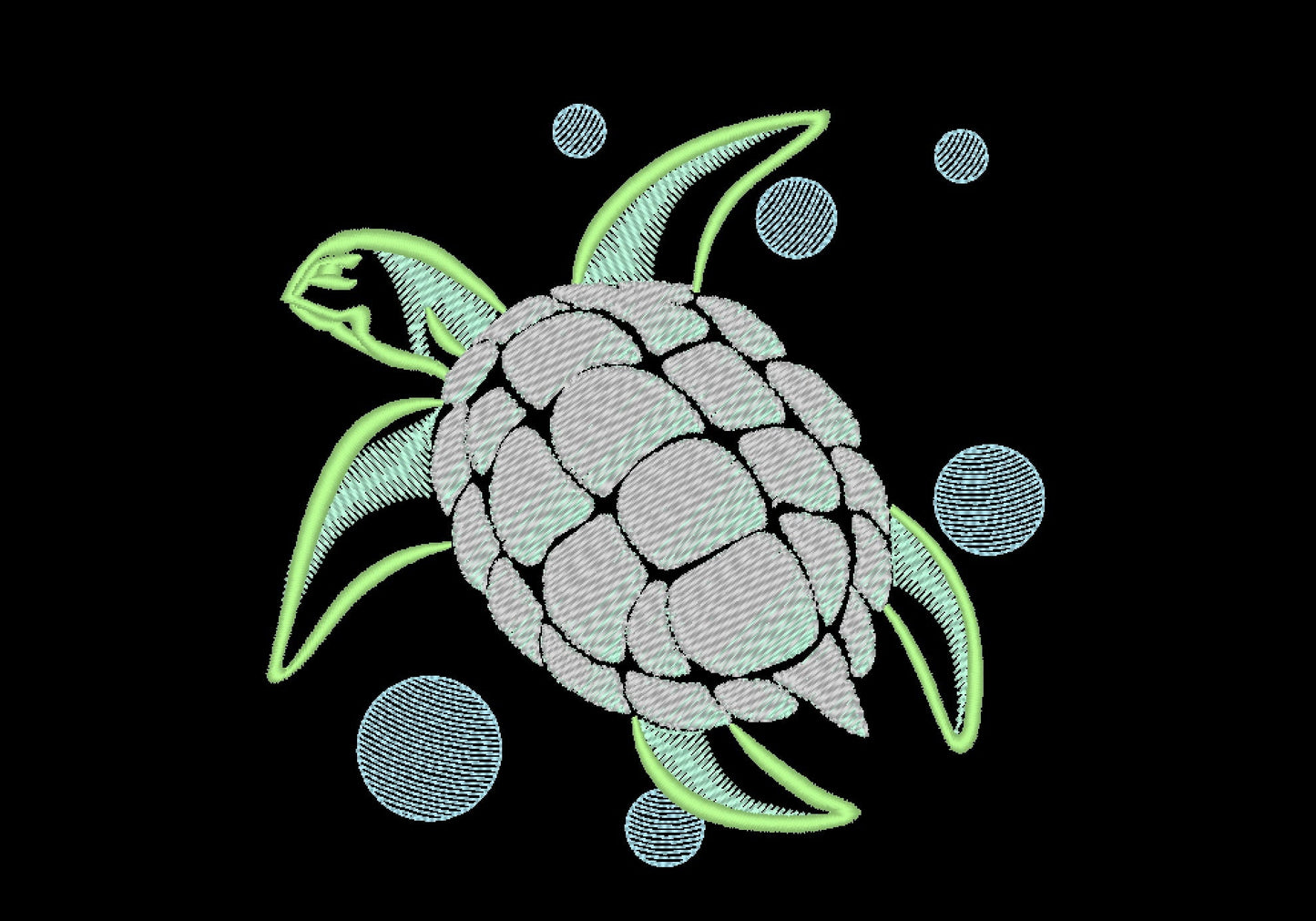 Iridescent 2-Color Tribal Turtle