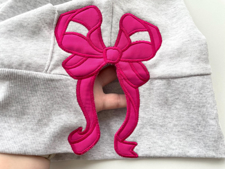 Curl Heirloom Bow Applique