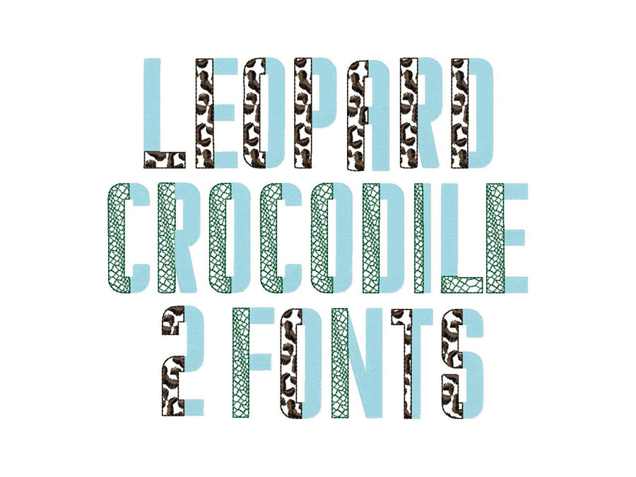 Duo Split Patterned Font Set of 2