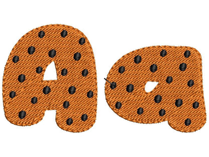 Choco Cookie Font Fill Stitch