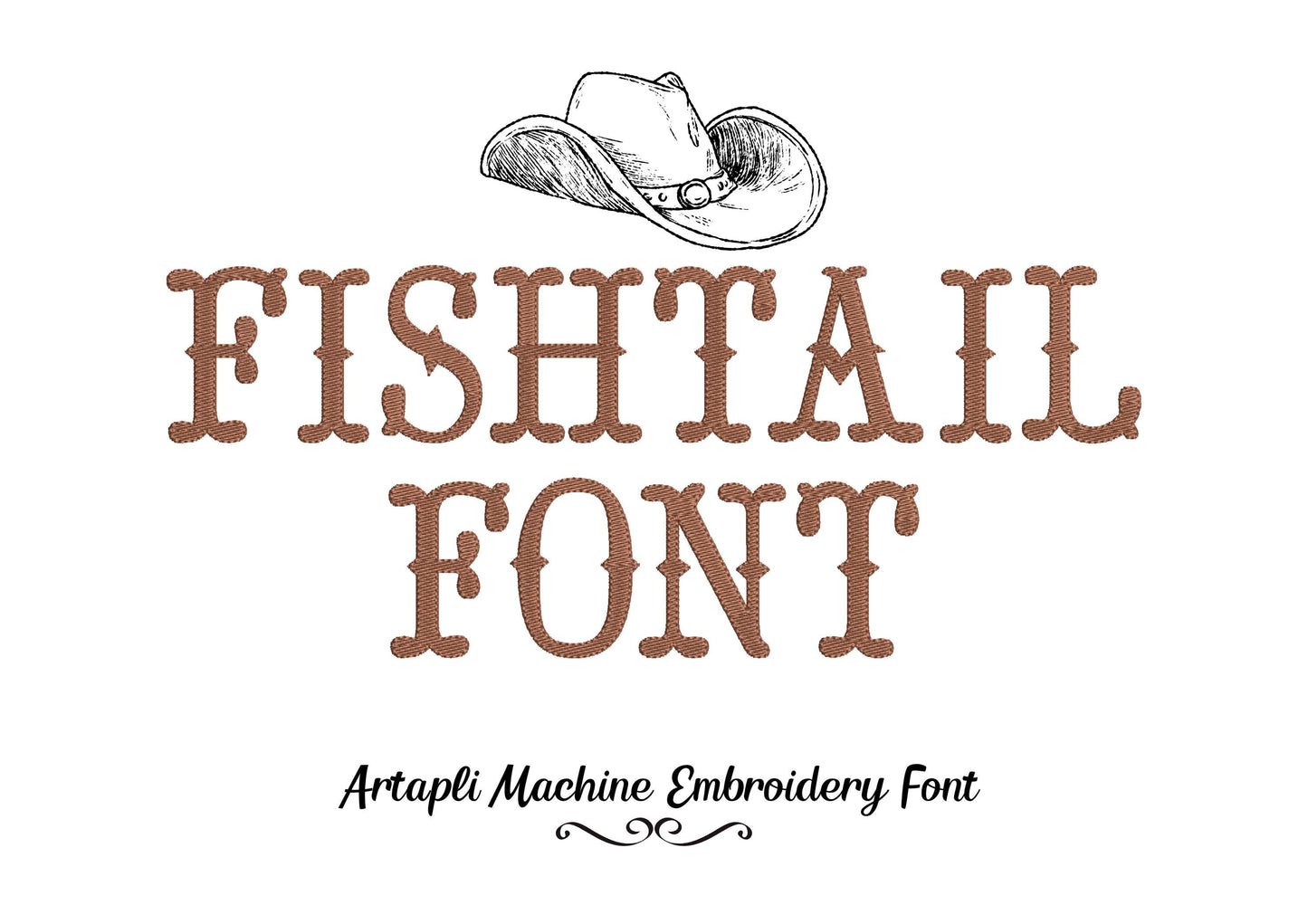 Fishtail Monogram Font