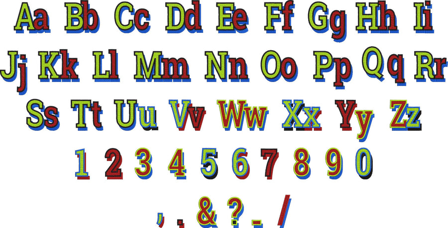 Summer Set Shadow Font And Monogram Frame