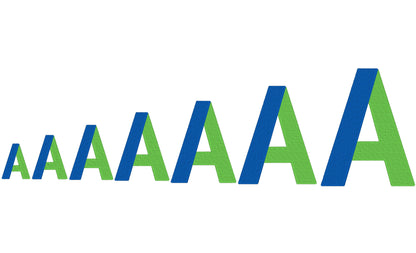 Split Narrow Fill Stitch Font