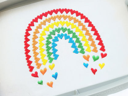 Heart Rainbow Falling Hearts