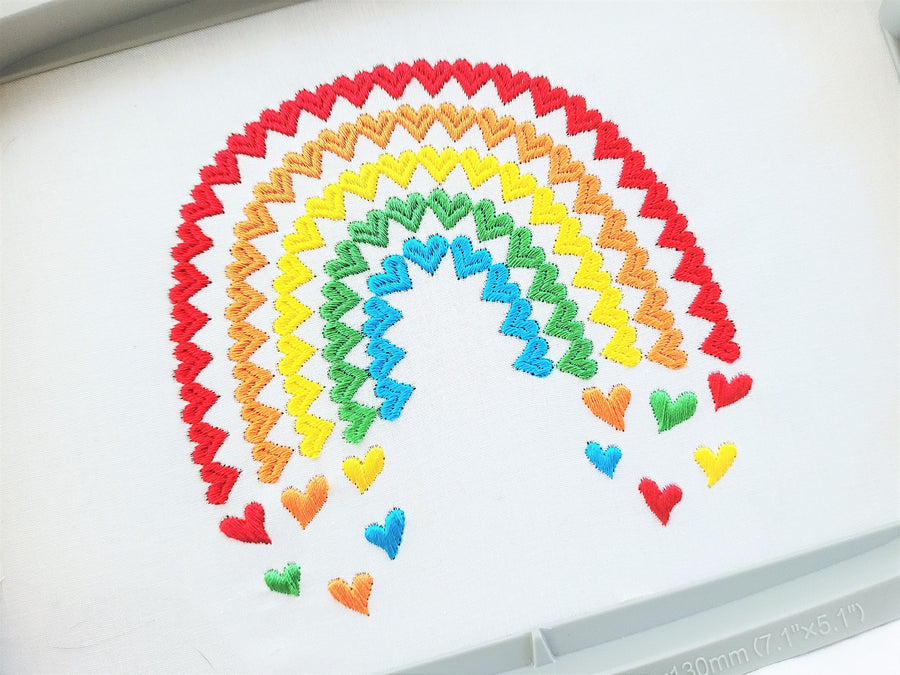 Heart Rainbow Falling Hearts