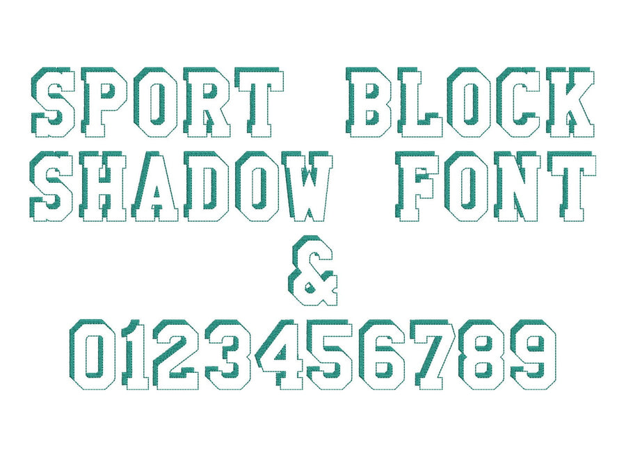 Sport Block Shadow Light Font