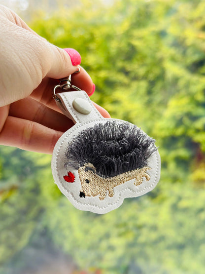 Fringed Hedgehog Keychain