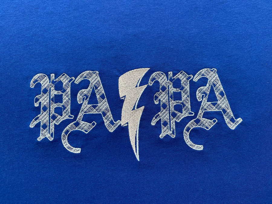 Old English Rocker Buffalo Plaid Font