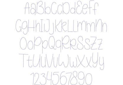 Hand Stitch Effect Font