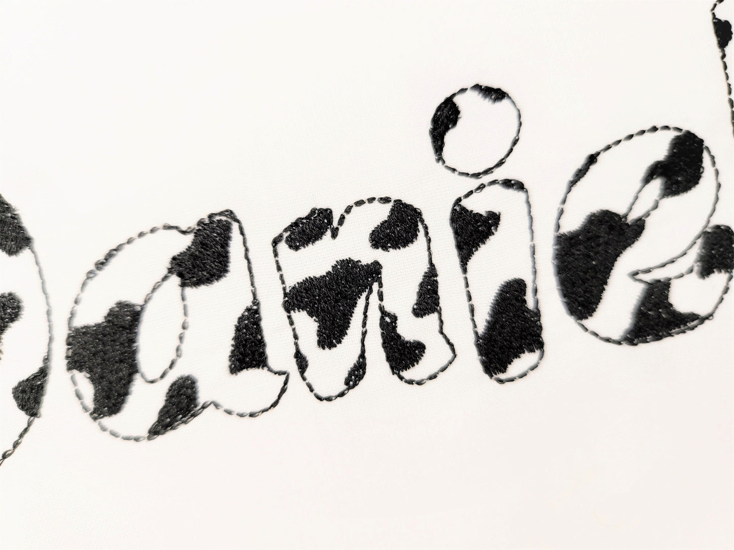 Cow Spots Patterned Font