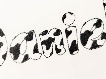 Cow Spots Patterned Font